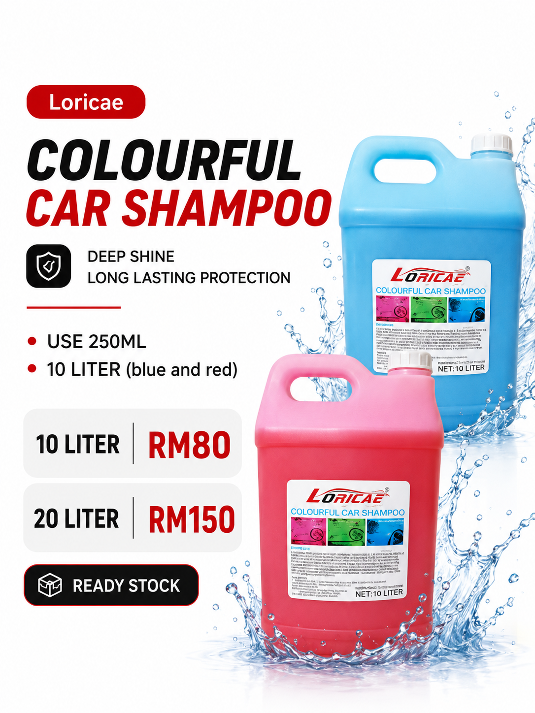 Colourful Car Shampoo