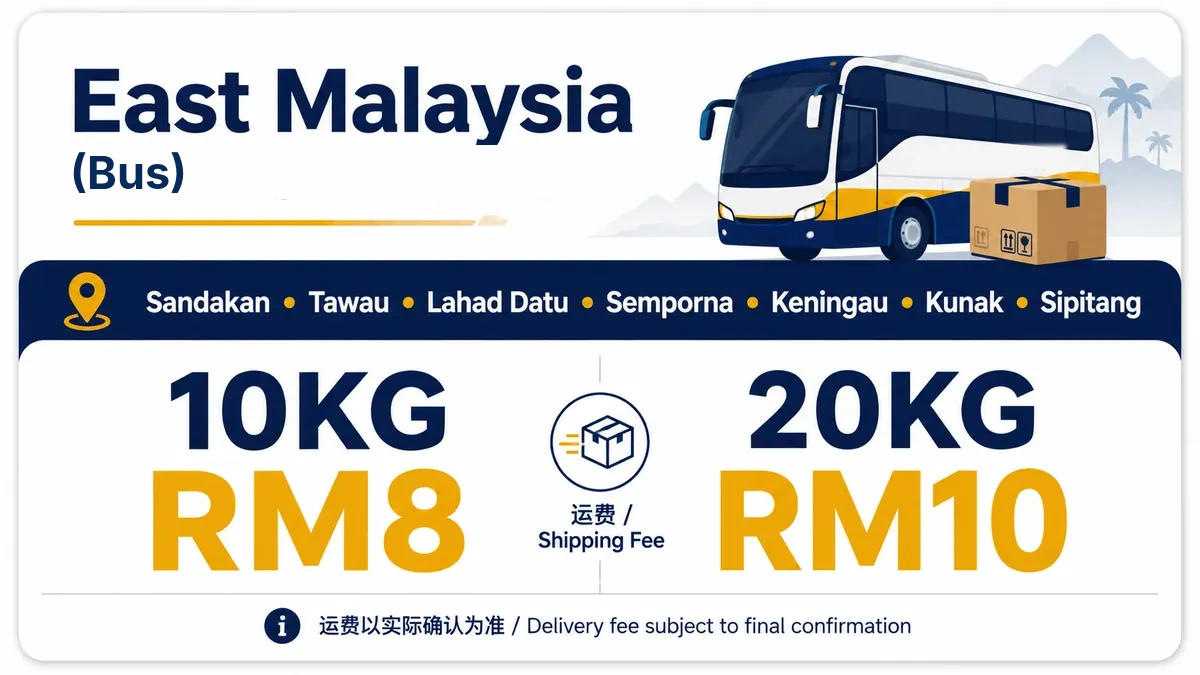 East Malaysia Bus delivery rate