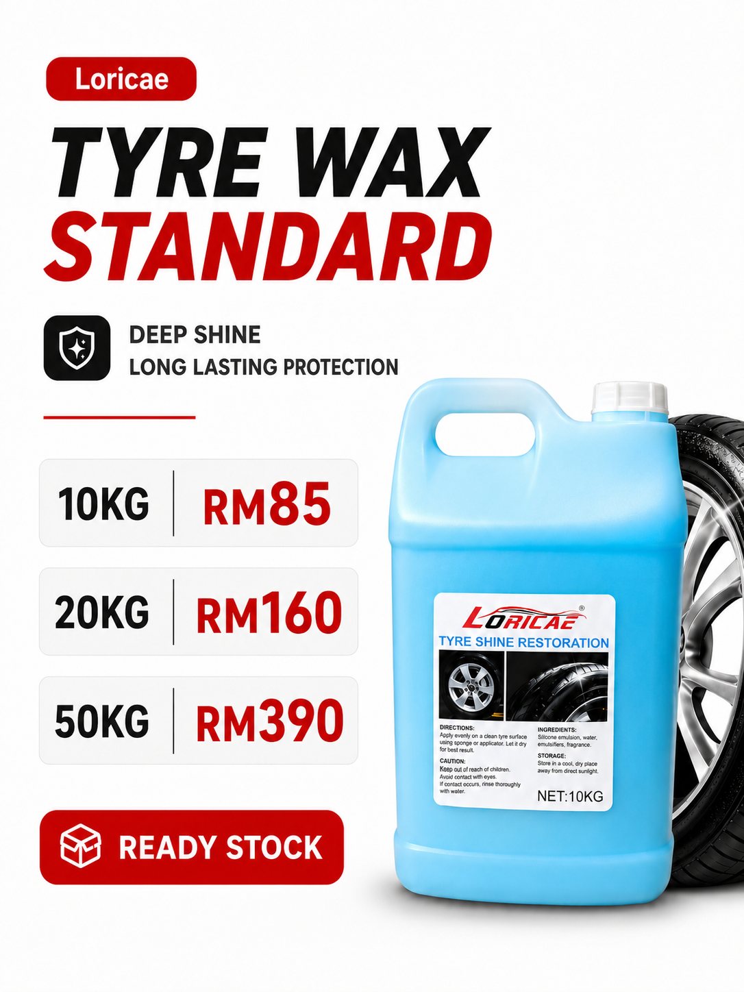 Tyre Wax Standard Blue